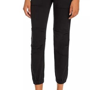 FRAME Cropped Moto Jogger Jeans – Washed Black (Size [29]) |